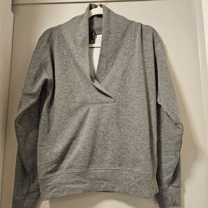 bobi Heather Gray Cowl Neck Sweater